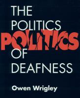 The politics of deafness /