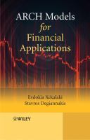 ARCH models for financial applications