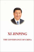 Xi Jinping, the governance of China.