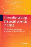 Internationalizing the Social Sciences in China The Disciplinary Development of Sociology at Tsinghua University /