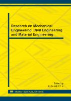 Research on Mechanical Engineering, Civil Engineering and Material Engineering.