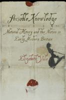 Sociable knowledge natural history and the nation in early modern Britain /