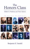 The Honors Class : Hilbert's Problems and Their Solvers.