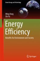 Energy Efficiency Benefits for Environment and Society /