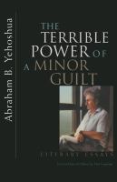 The terrible power of a minor guilt : literary essays /