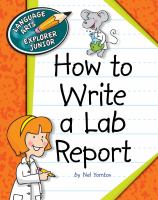 How to write a lab report