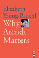 Why Arendt matters /