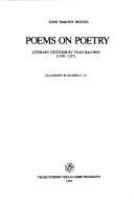 Poems on poetry : literary criticism by Yuan Hao-wen, 1190-1257 /
