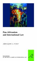 Pan-Africanism and International Law.