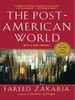 The post-American world /