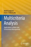 Multicriteria Analysis Applications to Water and Environment Management /