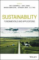 Sustainability : Fundamentals and Applications.
