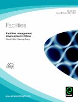 Facilities Management Development in China.