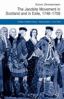 The Jacobite movement in Scotland and in exile, 1746-1759 /