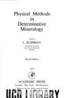 Physical methods in determinative mineralogy /